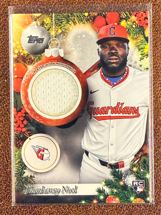 Jhonkensy Noel - 2025 Topps Holiday - Rookie RELIC - Guardians