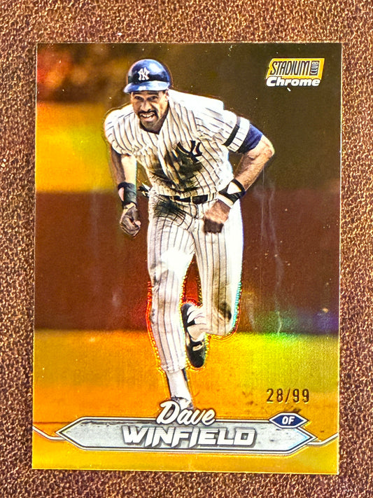 Dave Winfield - 2024 Topps Stadium Club - ORANGE Chrome /99 - Yankees