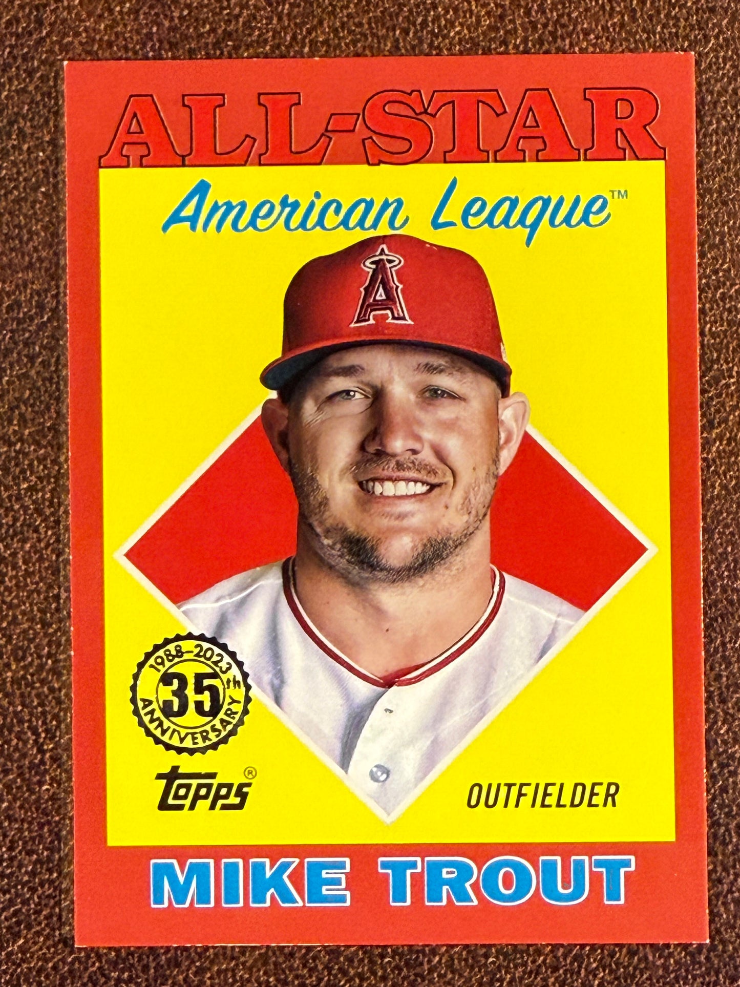 Mike Trout - 2023 Topps Series 2 - 1988 RED Border /10 (**Edge Issues**) - Angels