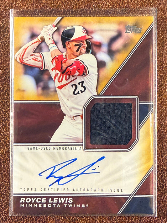 Royce Lewis - 2026 Topps Series 1 - GOLD Major League Material RELIC AUTO /50 - Twins