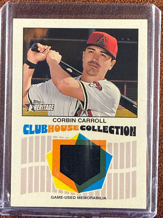 Corbin Carroll - 2026 Topps Heritage - Clubhouse Collection RELIC - Diamondbacks