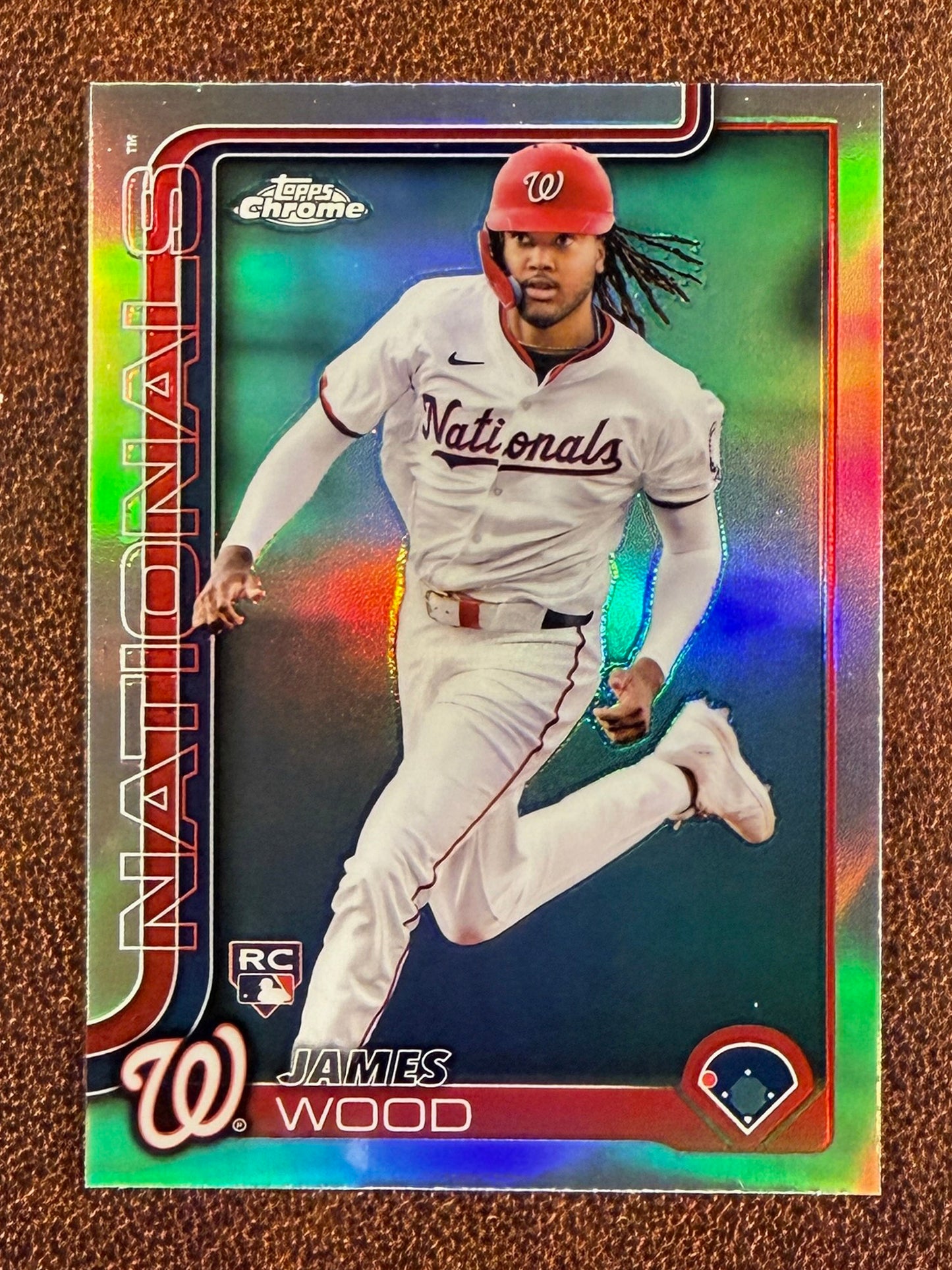 James Wood - 2025 Topps Chrome - Rookie Refractor - Nationals