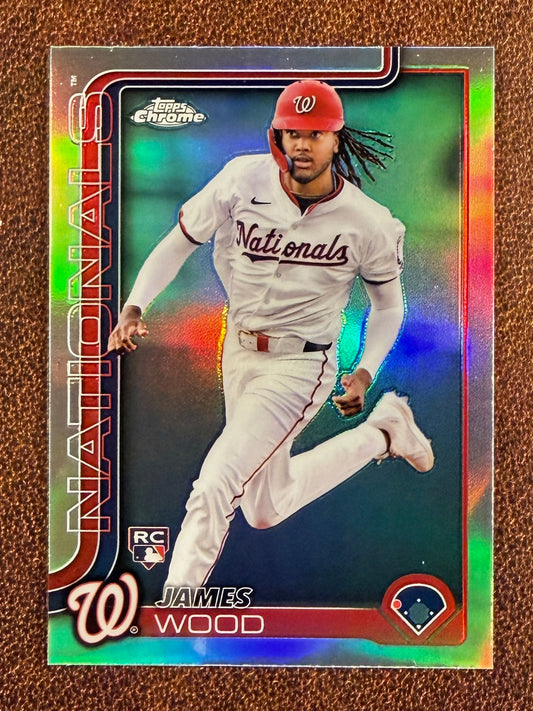 James Wood - 2025 Topps Chrome - Rookie Refractor - Nationals