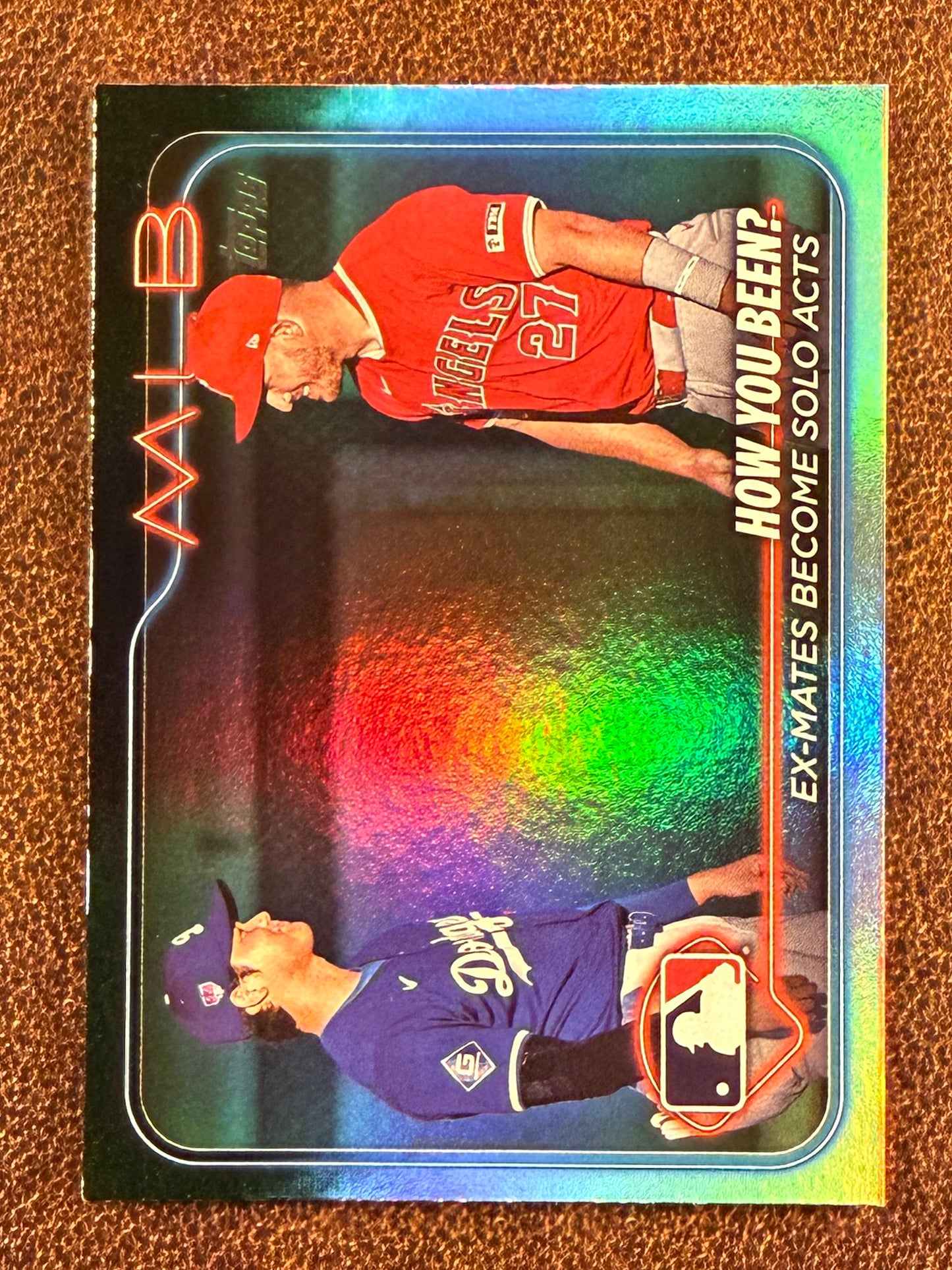 Shohei Ohtani/Mike Trout - 2024 Topps Update - Rainbow Foil (*Slight Edge Whiting*) - Dodgers
