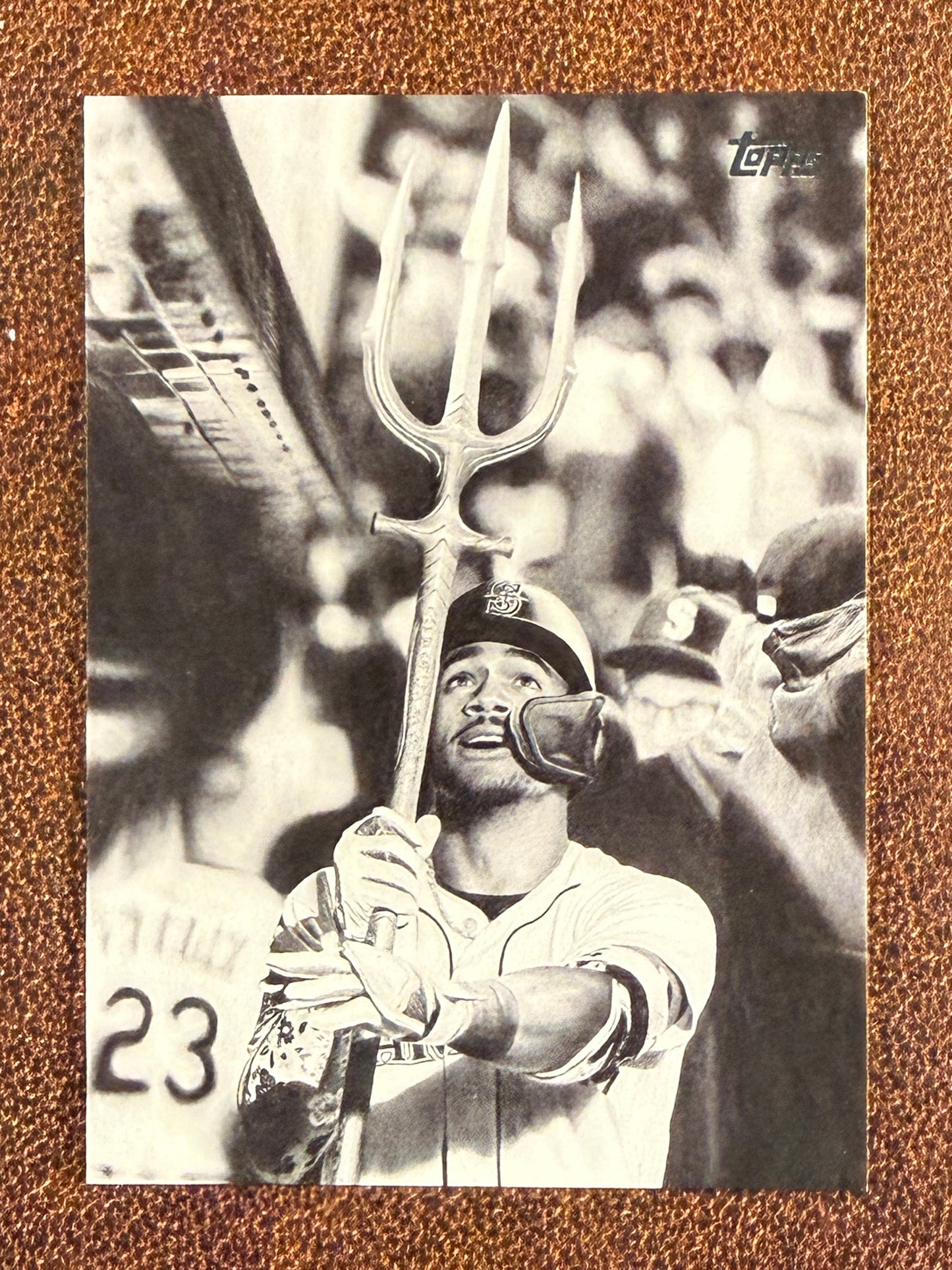Julio Rodriguez - 2025 Topps Update - Keegan Hall Artist Collection - Mariners
