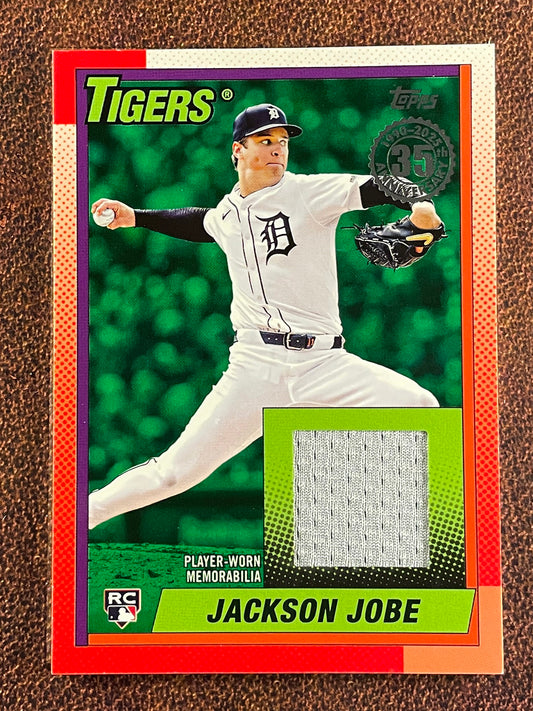 Jackson Jobe - 2025 Topps Update - GREEN 1990 RELIC /99 - Tigers