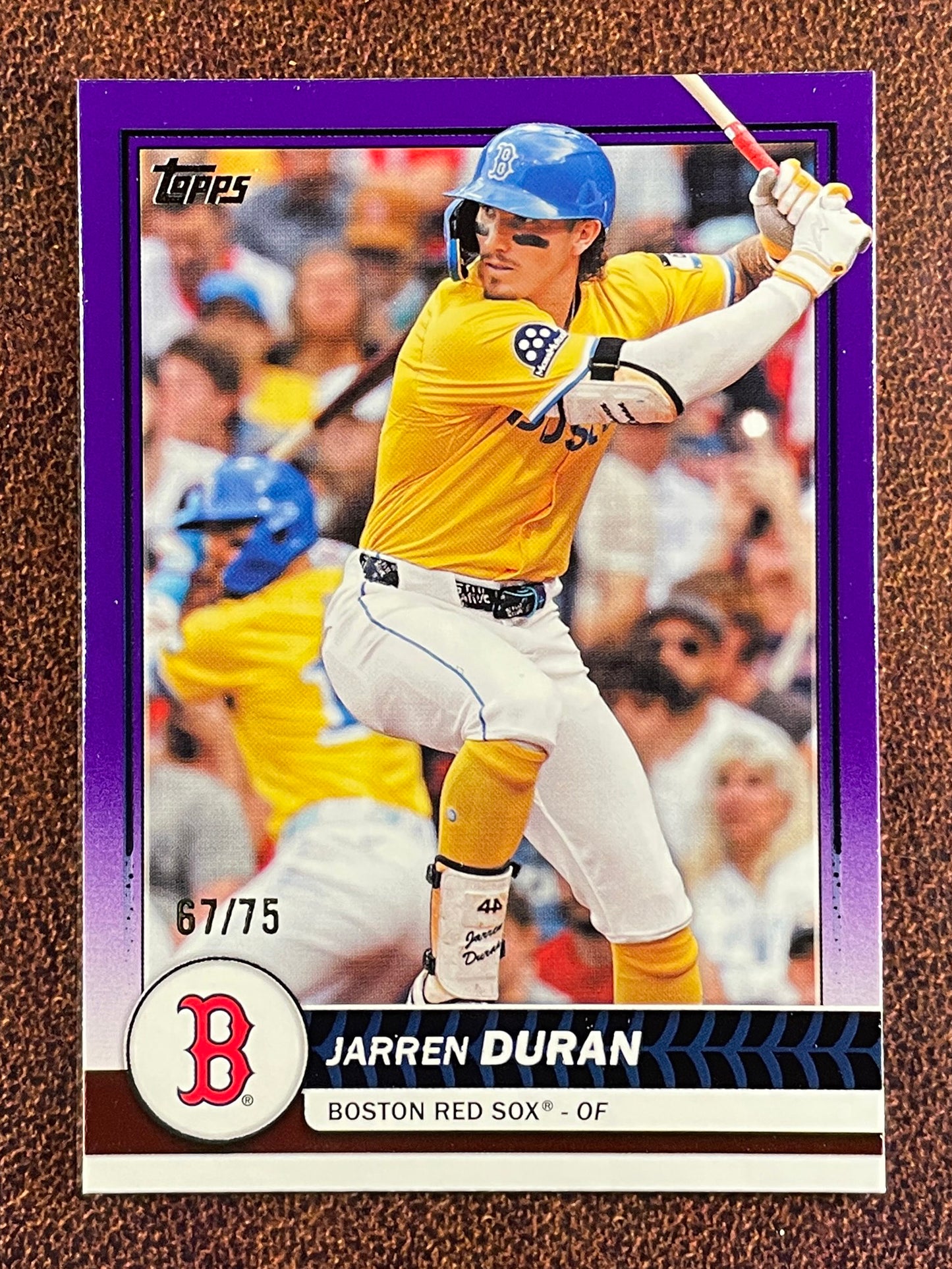 Jarren Duran - 2026 Topps Flagship - PURPLE /75 - Red Sox