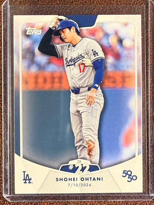 Shohei Ohtani - 2024 Topps 50/50 - SB #22 Base - Dodgers