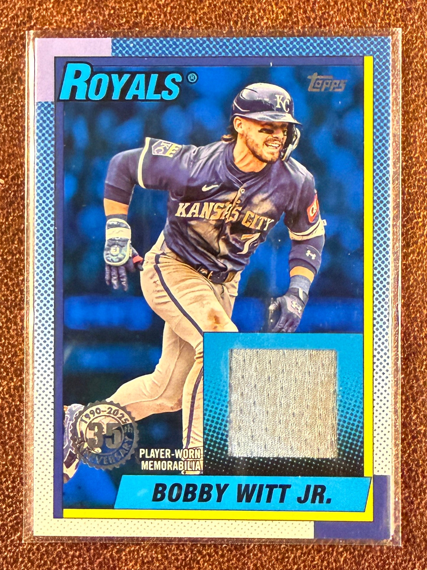 Bobby Witt Jr. - 2025 Topps Update - BLUE 1990 RELIC /150 - Royals