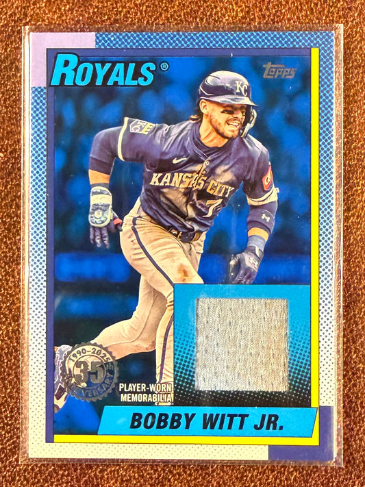 Bobby Witt Jr. - 2025 Topps Update - BLUE 1990 RELIC /150 - Royals