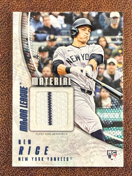 Ben Rice - 2025 Topps Series 2 - Rookie Major League Material RELIC - Yankees