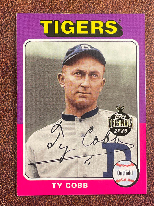 Ty Cobb - 2025 Topps - 2018 Foil Stamp Buy Back (*Edge Issues*) - Tigers