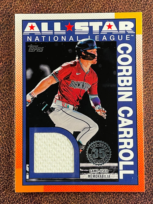 Corbin Carroll - 2025 Topps Series 2 - 1990 All Star RELIC - Diamondbacks