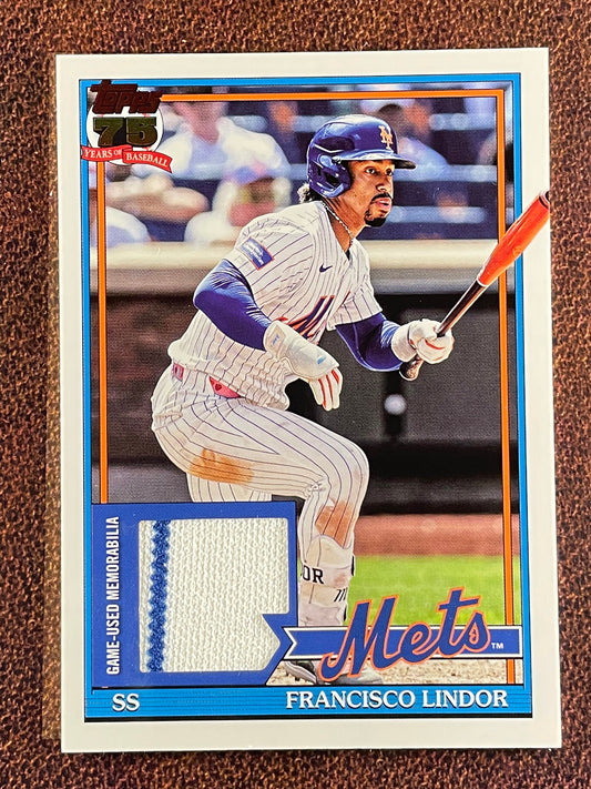 Francisco Lindor - 2026 Topps Series 1 - 1991 RELIC - Mets