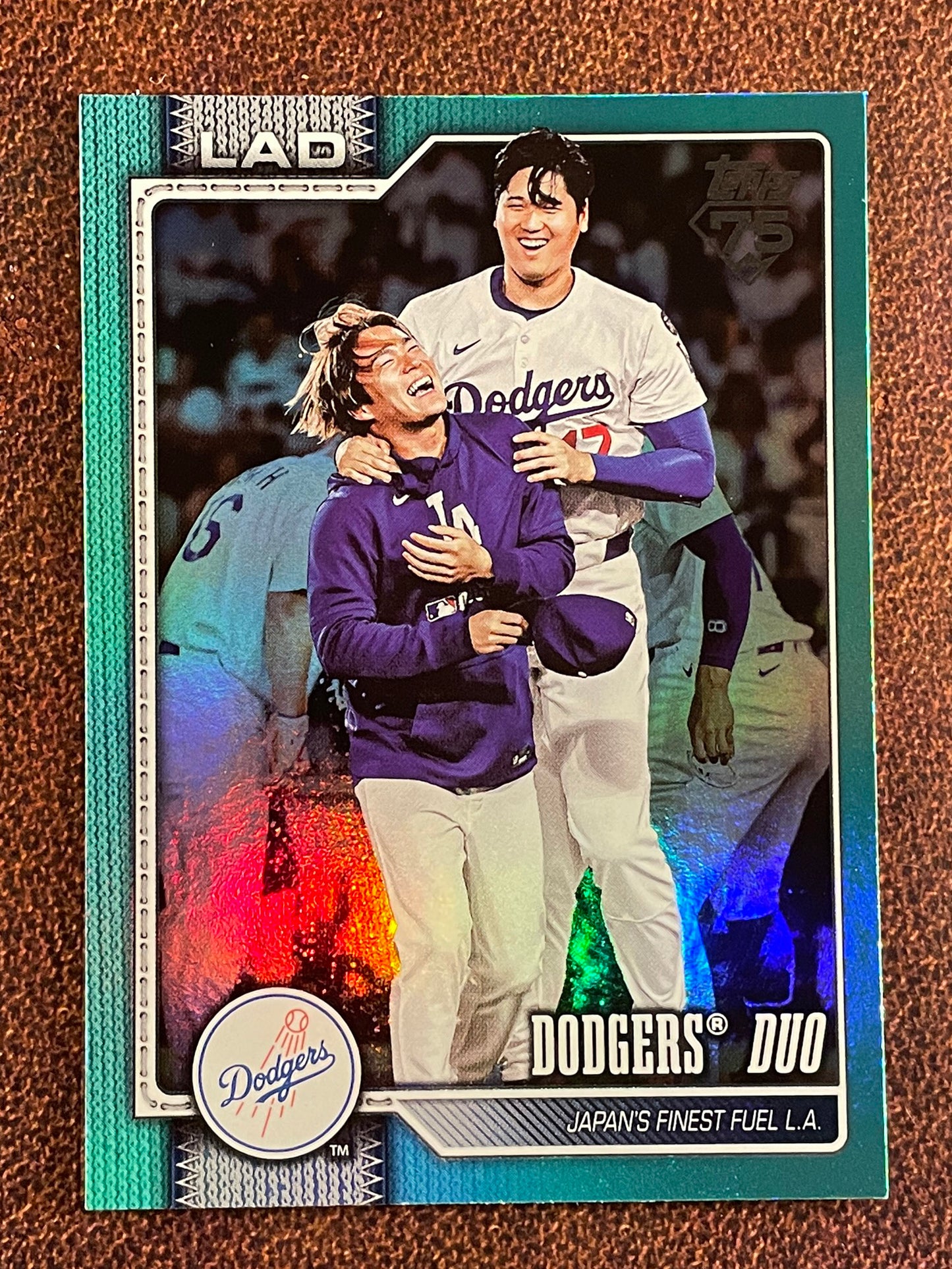 Shohei Ohtani/Yoshinobu Yamamoto - 2026 Topps Series 1 - AQUA Foil - Dodgers