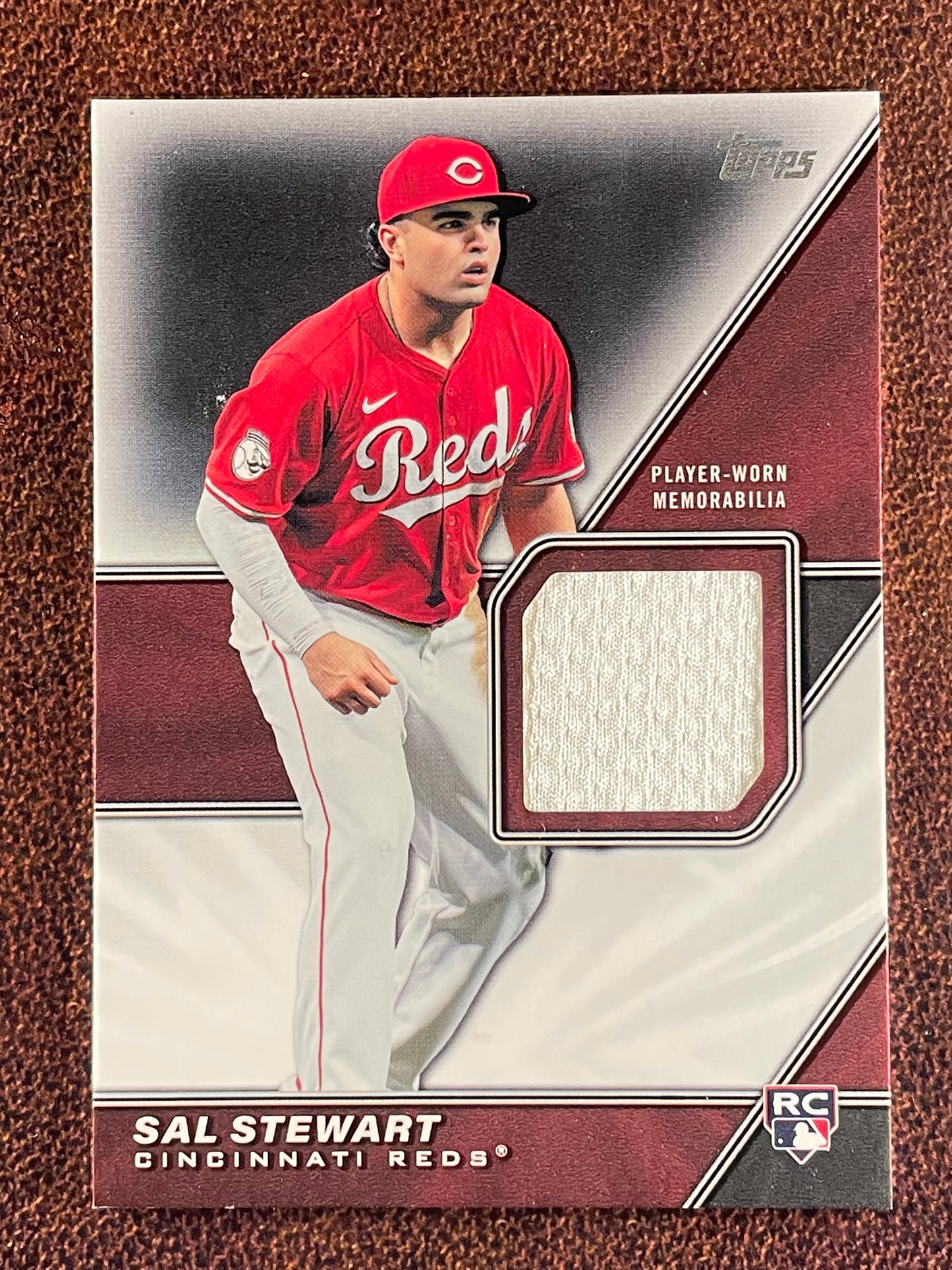 Sal Stewart - 2026 Topps Series 2 - Major League Material Rookie RELIC (*Corner Whiting*) - Reds