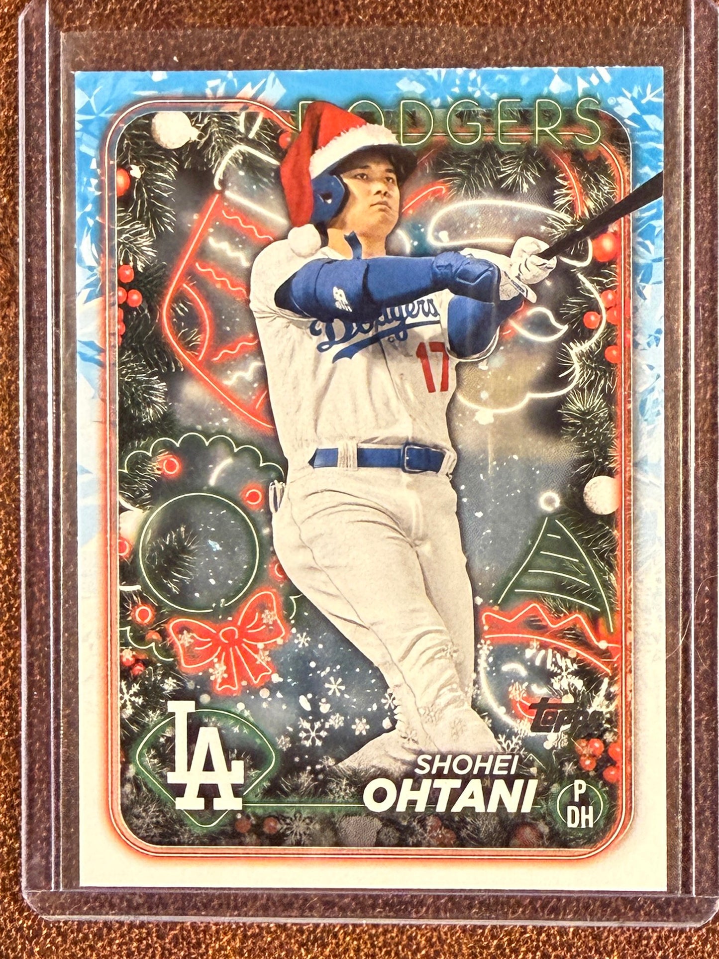 Shohei Ohtani - 2024 Topps Holiday - Santa Hat SP - Dodgers