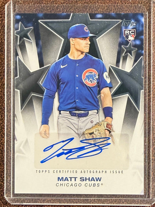 Matt Shaw - 2024 Topps - Baseball Stars AUTO - Cubs