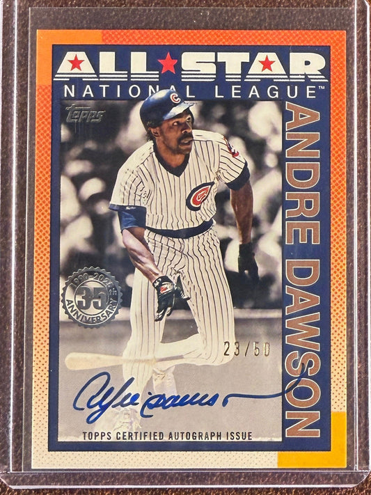 Andre Dawson - 2025 Series 2 - 1990 All Stars GOLD AUTO /50 - Cubs