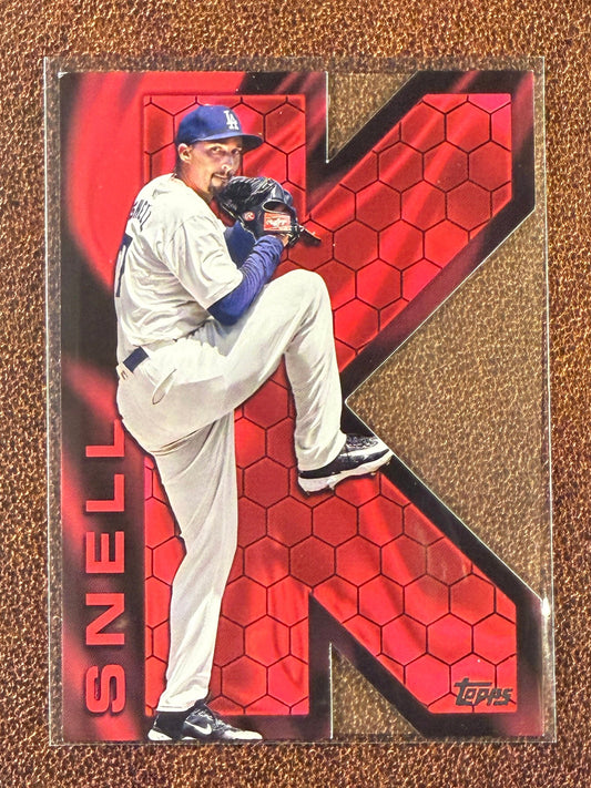 Blake Snell - 2025 Topps Series 2 - K Zone (*Corner Damage*) - Dodgers