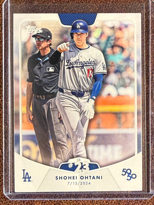 Shohei Ohtani - 2024 Topps 50/50 - SB #23 Base - Dodgers