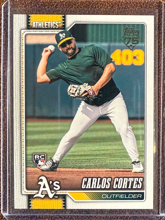 Carlos Cortez - 2026 Topps Series 1 - Golden Mirror SSP - Athletics