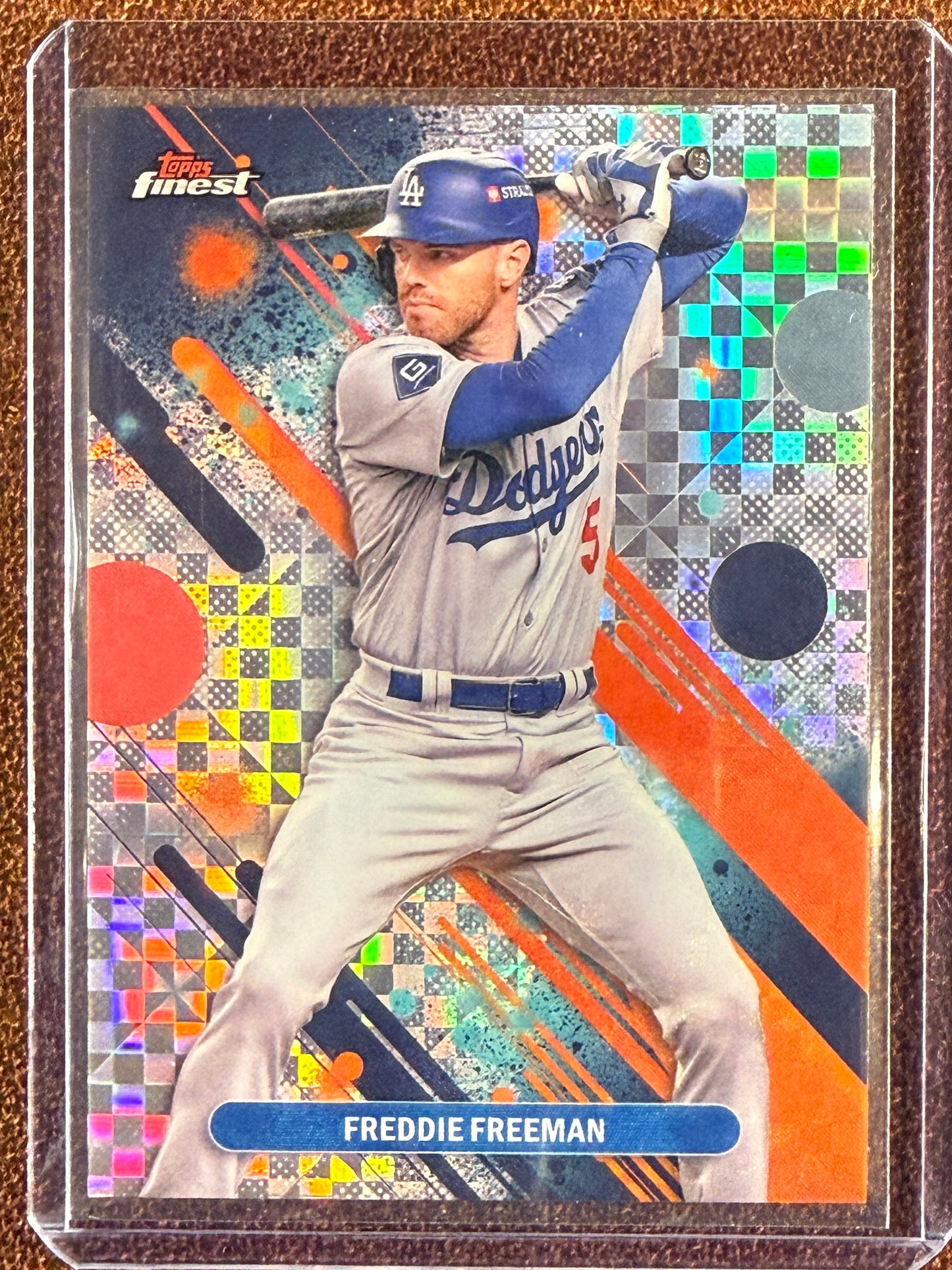 Freddie Freeman - 2025 Topps Finest - Checkerboard Common - Dodgers