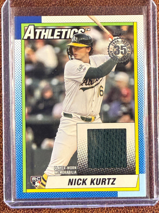 Nick Kurtz - 2025 Topps Update - Rookie 1990 RELIC - Athletics