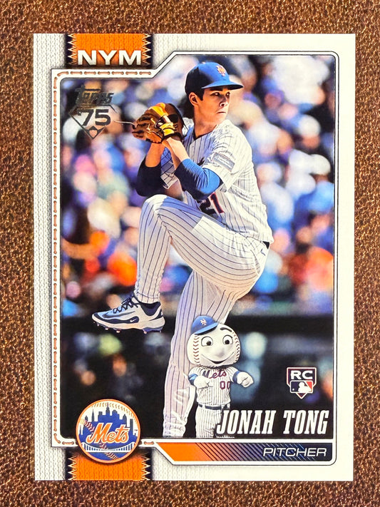 Jonah Tong - 2026 Topps Series 1 - Hidden Mascot - Mets