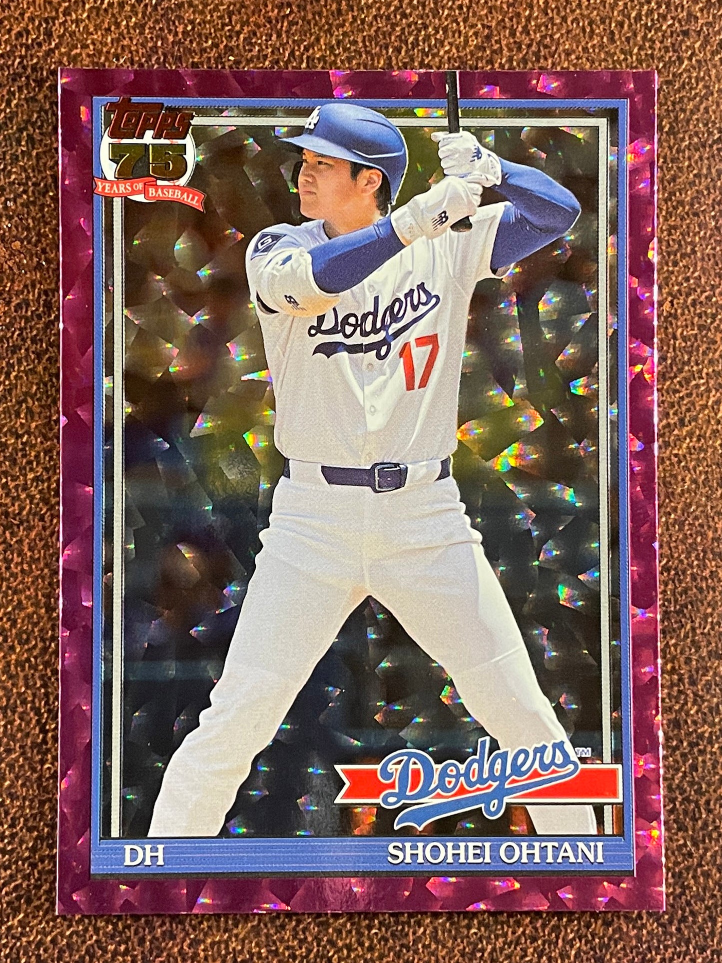 Shohei Ohtani - 2026 Topps Series 2 - PINK 1991 Crackle Foil - Dodgers