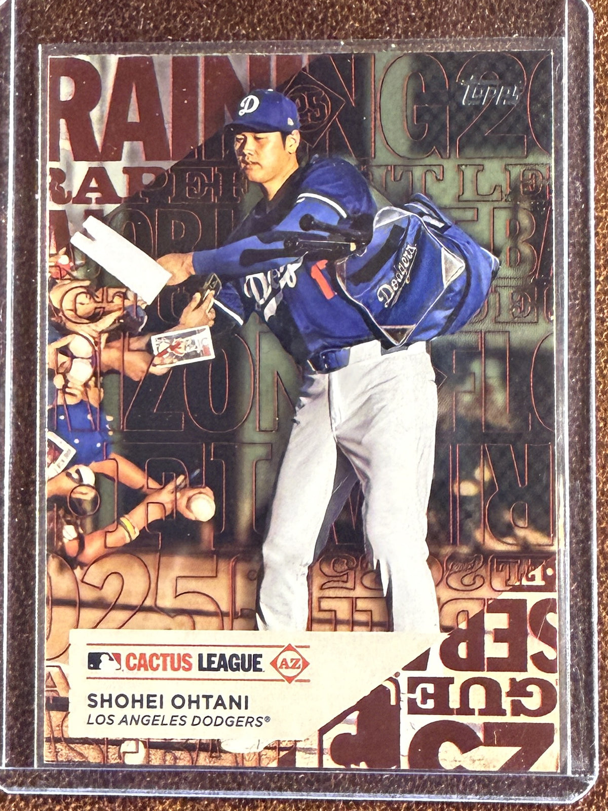 Shohei Ohtani - 2025 Topps Series 1 - Training Grounds - Dodgers