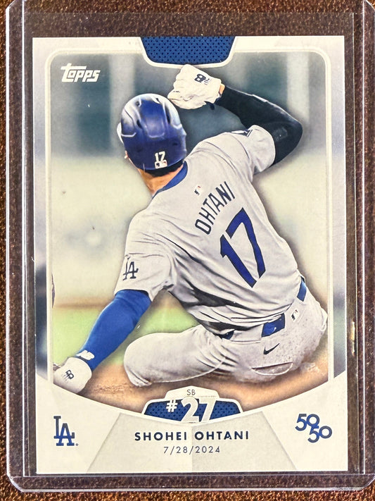 Shohei Ohtani - 2024 Topps 50/50 - SB #27 Base - Dodgers