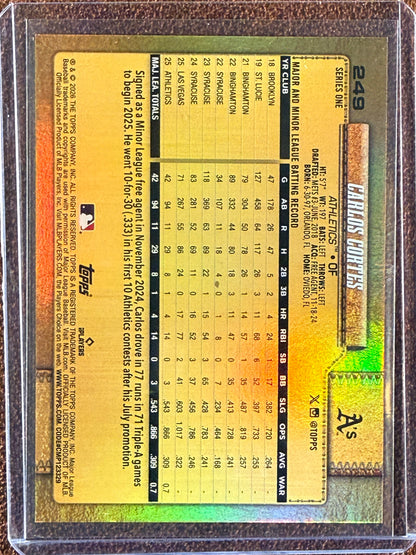 Carlos Cortez - 2026 Topps Series 1 - Golden Mirror SSP - Athletics