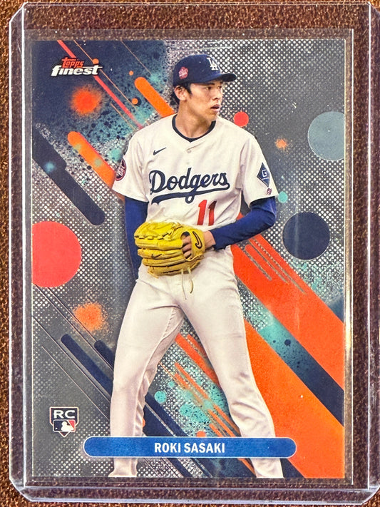 Roki Sasaki - 2025 Topps Finest - Rookie Common - Dodgers