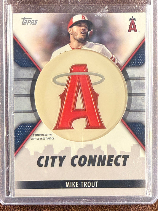 Mike Trout - 2023 Topps Series 1 - City Connect Manfuctured Patch - Braves