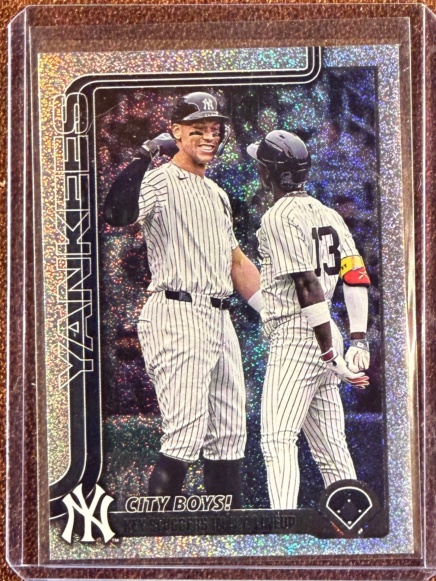 Aaron Judge / Jazz Chisholm Jr. - 2025 Topps Update - Sandglitter US85 - Yankees