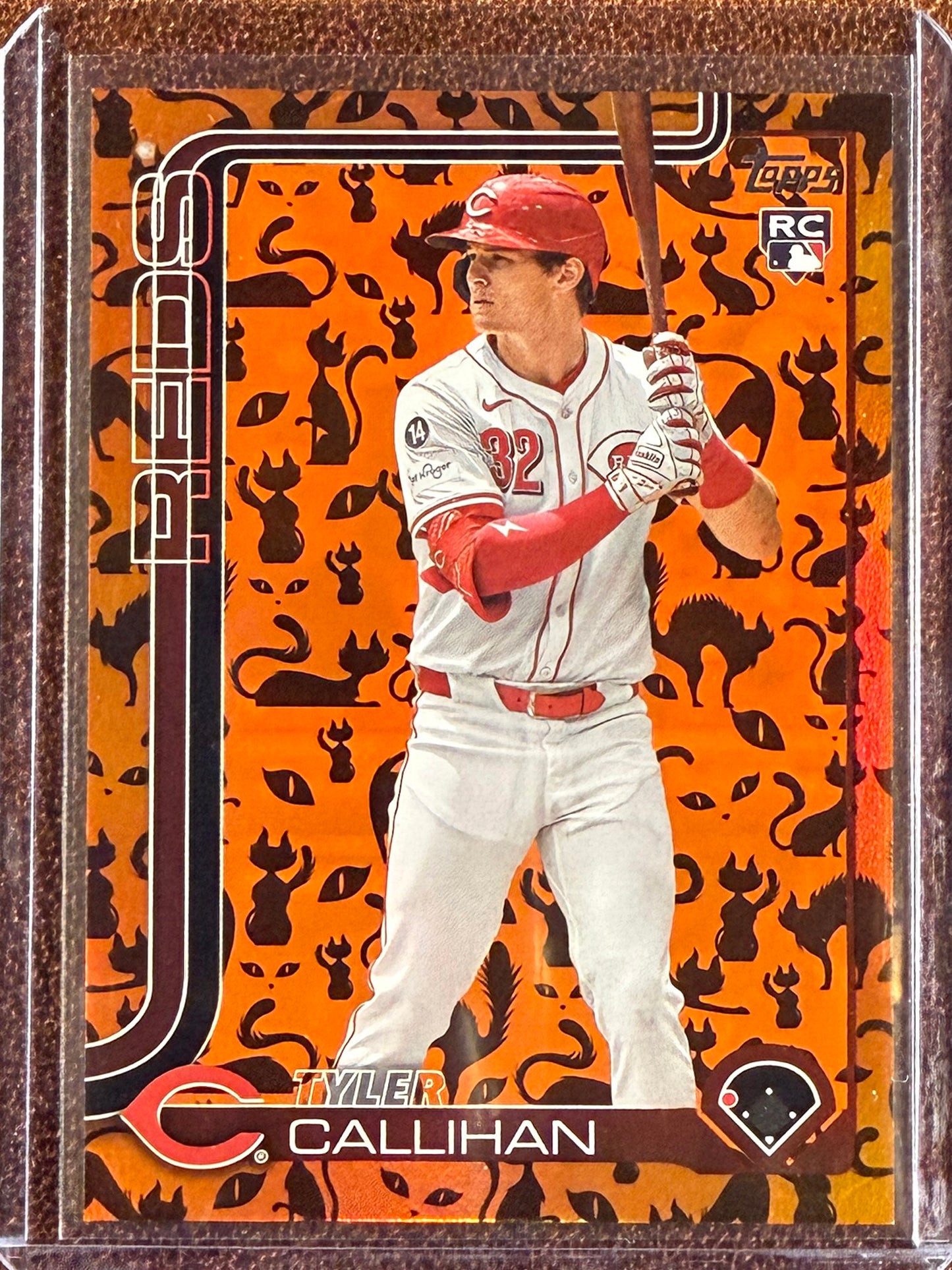 Tyler Callihan - 2025 Topps Update - Rookie Black Cat Foil /10 - Reds