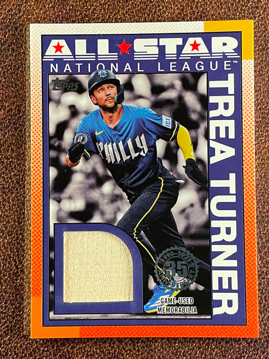Trea Turner - 2025 Topps Series 2 - 1990 All Star RELIC - Phillies