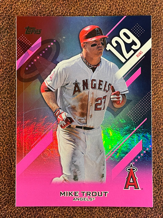 Mike Trout - 2026 Topps Series 2 - PINK Crooked Numbers (*Surface issues*) - Angels