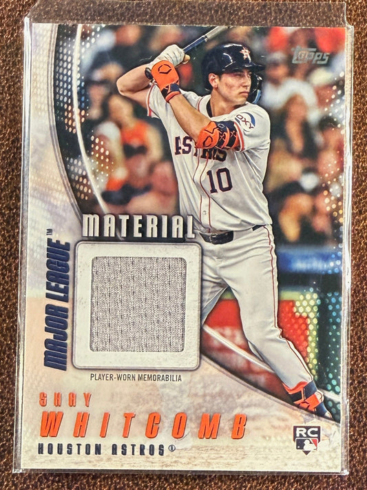 Shay Whitcomb - 2025 Topps Series 1 - Major League Material Player-Worn RELIC - Astros
