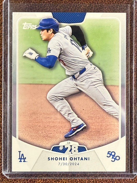 Shohei Ohtani - 2024 Topps 50/50 - SB #28 Base - Dodgers
