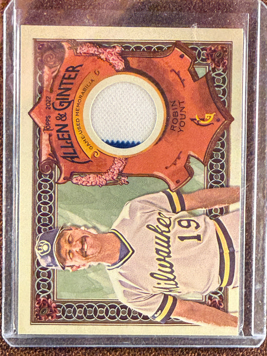 Robin Yount - 2022 Allen and Ginter - Game Used RELIC - Brewers