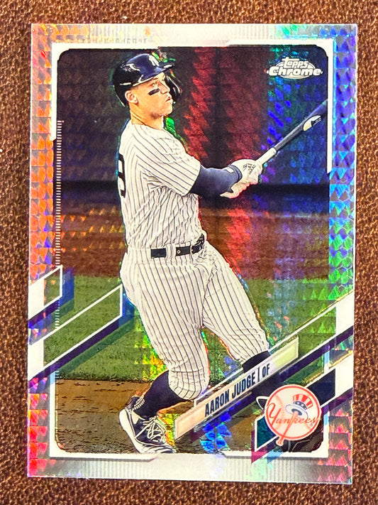 Aaron Judge - 2021 Topps Chrome - Prism Refractor - Yankees