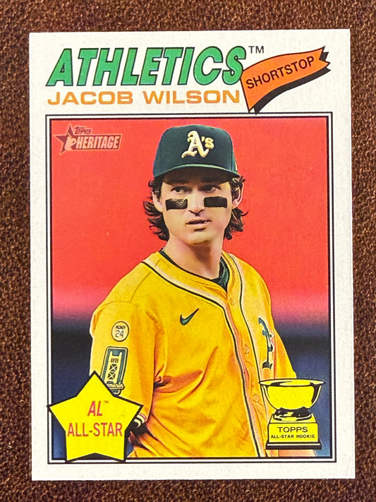 Jacob Wilson - 2026 Topps Heritage - All Star Icon Variation - Athletics