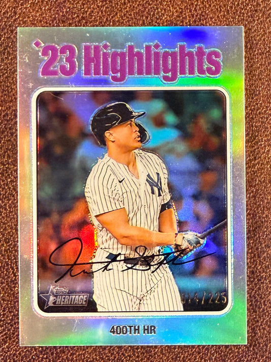 Giancarlo Stanton - 2024 Topps Heritage - Chrome Refractor /225 - Yankees