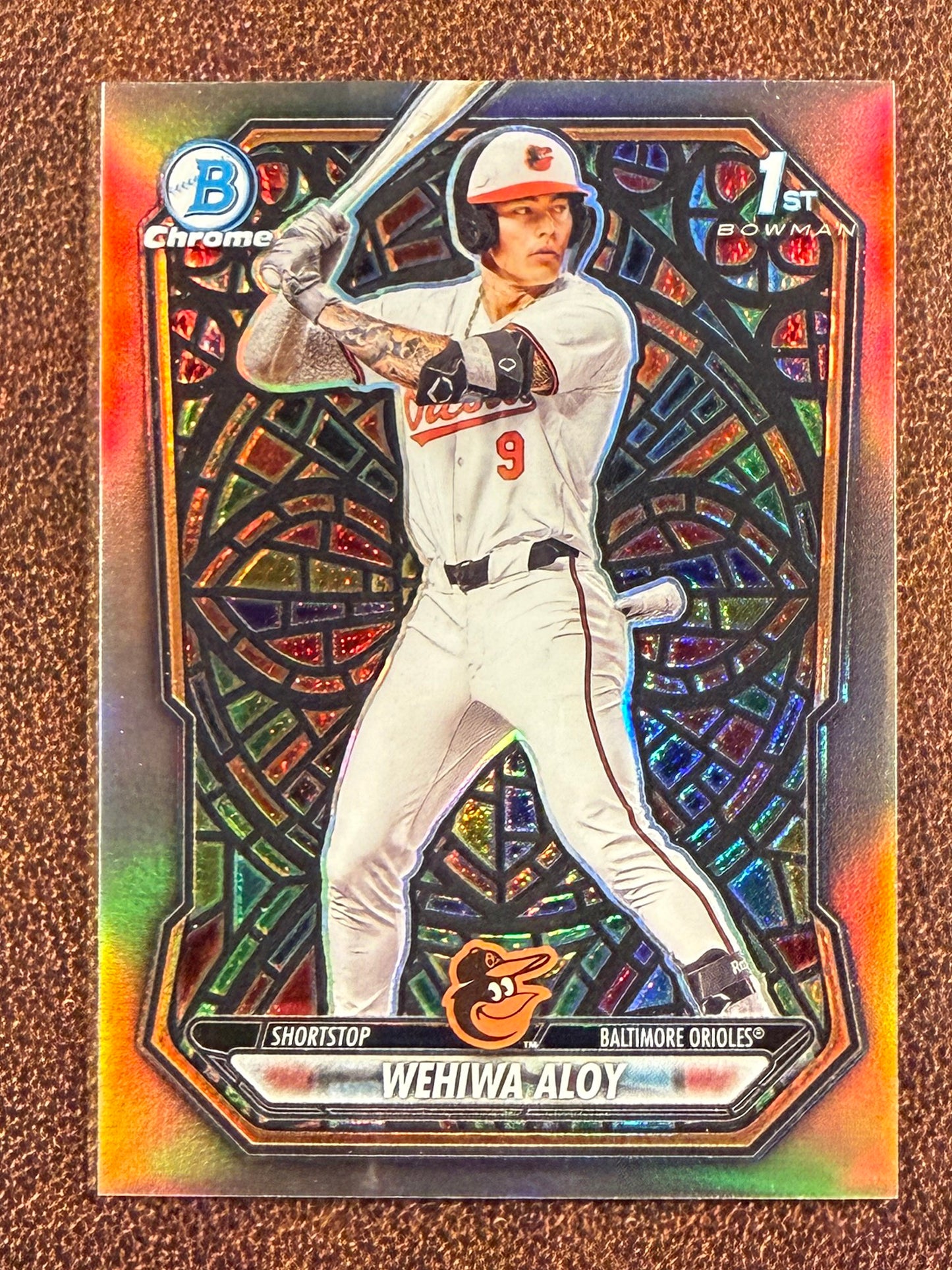 Wehiwa Aloy - 2026 Bowman - 1st Etched in Glass Stained SSP - Cardinals