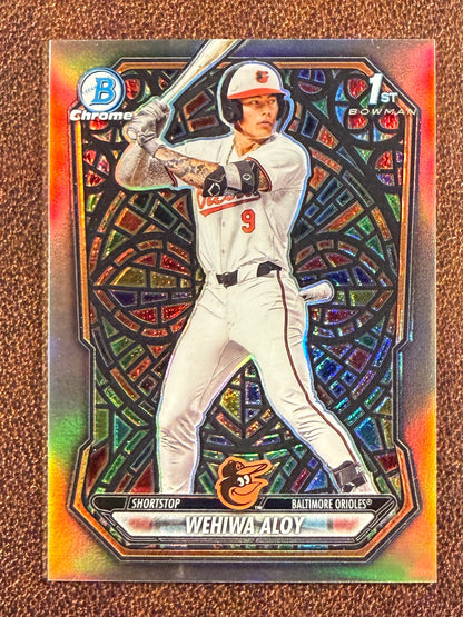 Wehiwa Aloy - 2026 Bowman - 1st Etched in Glass Stained SSP - Cardinals