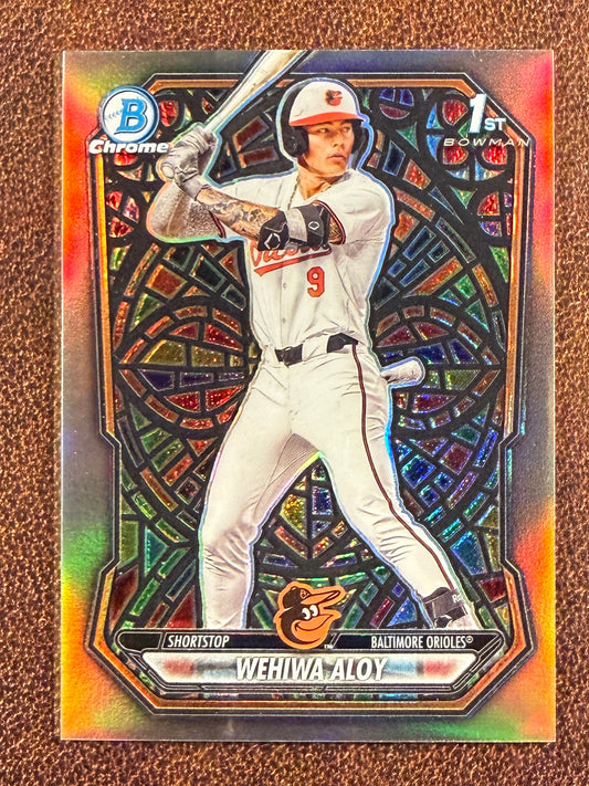 Wehiwa Aloy - 2026 Bowman - 1st Etched in Glass Stained SSP - Cardinals