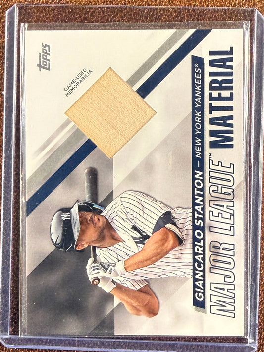 Giancarlo Stanton - 2024 Topps Series 1 - Major Leage Material RELIC - Yankees