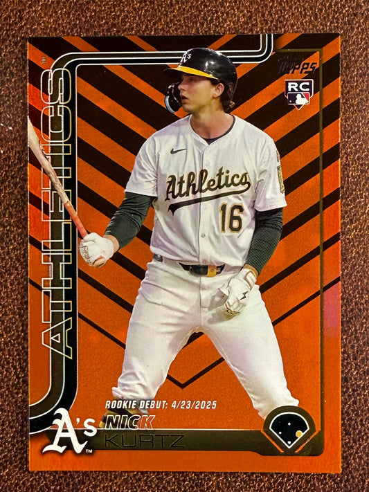 Nick Kurtz - 2025 Topps Update - Holiday Rookie Debut - Athletics
